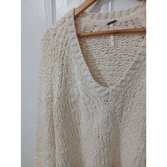 Free People Cream Knit Sweater - Picture 4 of 6